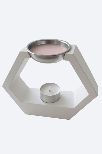 Quemador de Esencias Hexagonal Blanco - ZAEVA