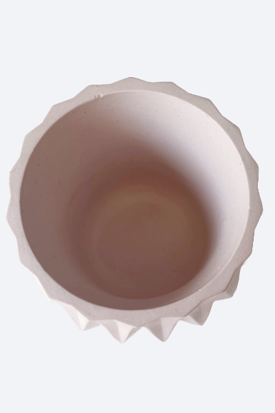 Recipiente Decorativo L Marmoleado| Rosado | Blanco - ZAEVA