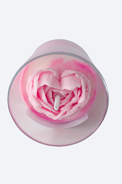 Vela Aromática de Rosas en Vaso de Cristal - ZAEVA