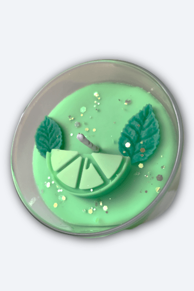 Vela Aromática Mojito Artesanal | Lima y Menta | 2 TAMAÑOS - ZAEVA