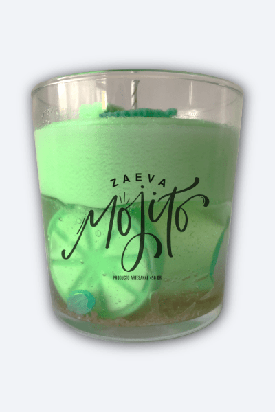 Vela Aromática Mojito Artesanal | Lima y Menta | 2 TAMAÑOS - ZAEVA