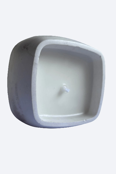 Vela aromática tropical en yeso artesanal | Coco y mango - ZAEVA