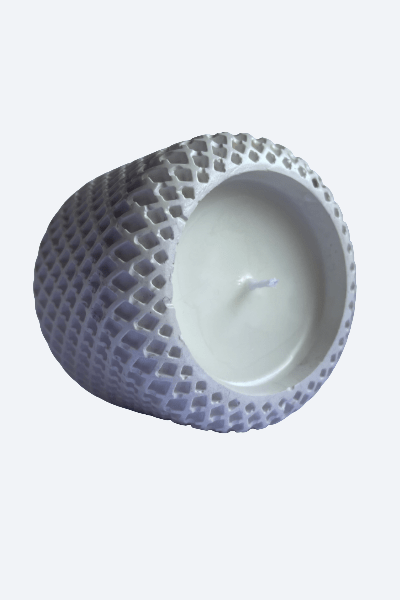 Vela artesanal Brisa Marina en recipiente decorativo de yeso - ZAEVA