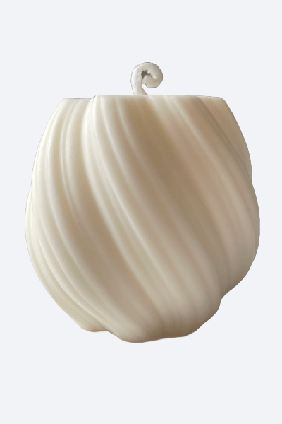 Vela Decorativa Artesanal Flames White - ZAEVA