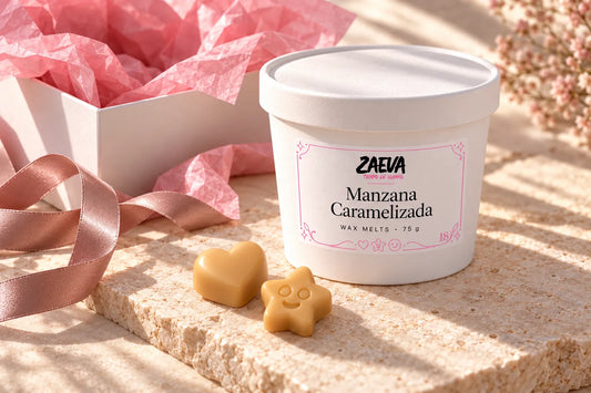 Regalo elegante de cera caramelizada, foto del blog de ZAEVA