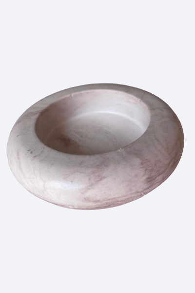 Cuenco Decorativo Luna 🌙 con Estilo Cuarzo Rosa - ZAEVA
