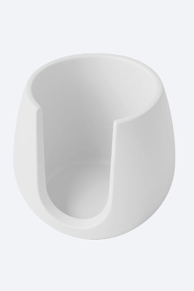 Quemador de Esencias OVAL en Cemento Blanco + Regalo Wax Melts y Velas 🎁 - ZAEVA