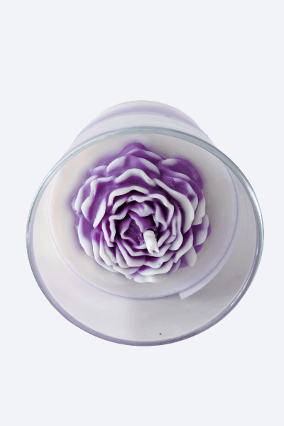 Vela Aromática de Lavanda en Vaso de Cristal - ZAEVA