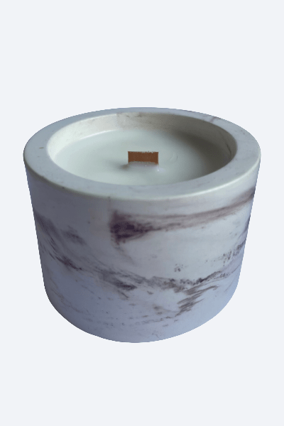 Vela aromática Frutos Rojos con mecha de madera y diseño Zaeva - ZAEVA