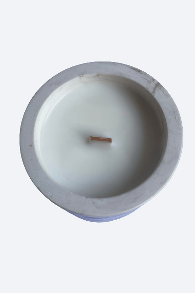 Vela aromática Frutos Rojos con mecha de madera y diseño Zaeva - ZAEVA