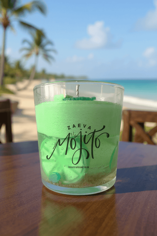 Vela Aromática Mojito Artesanal | Lima y Menta | 2 TAMAÑOS - ZAEVA