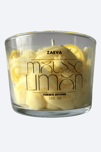 Vela Aromática Mousse Limón Artesanal - ZAEVA