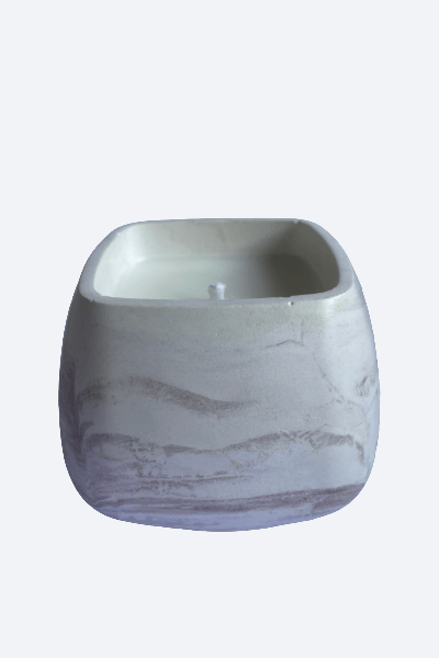 Vela aromática tropical en yeso artesanal | Coco y mango - ZAEVA