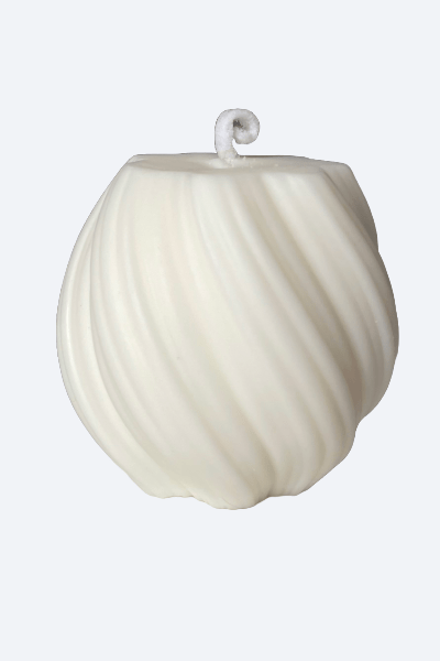 Vela Decorativa Artesanal Flames White - ZAEVA