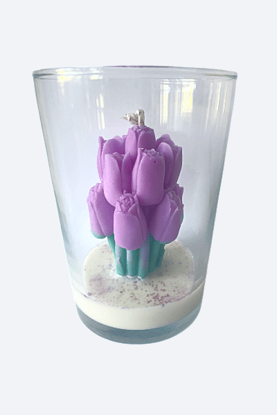 Vela Tulipanes aroma frutos rojos – Decorativa y artesanal - ZAEVA