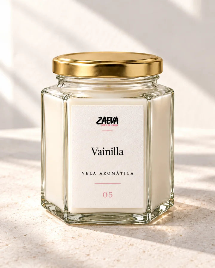 Vela ZAEVA Vainilla, vista frontal
