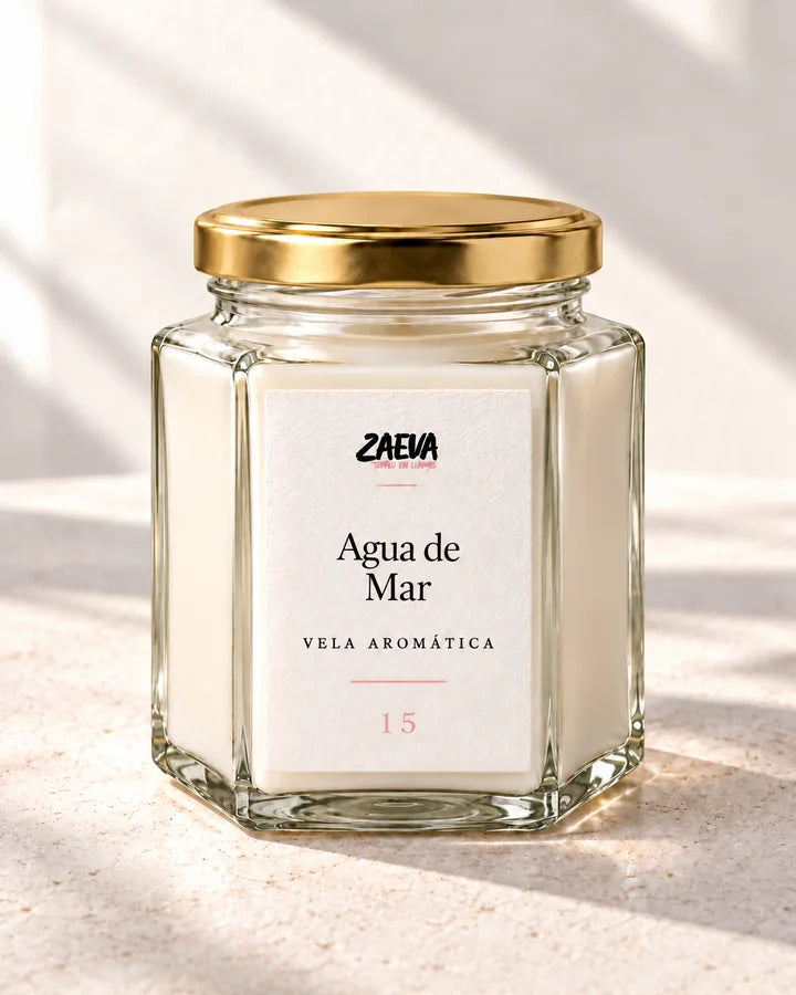 Vela ZAEVA Agua de Mar, vista frontal